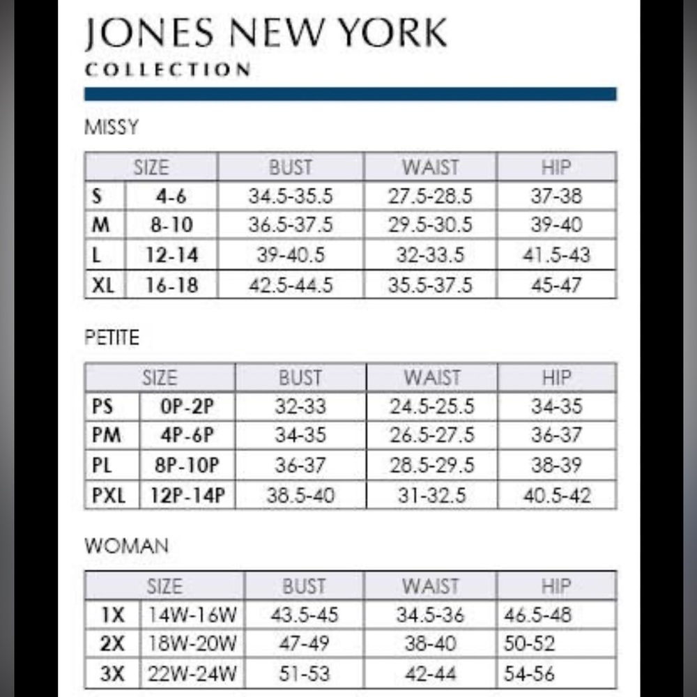 Set JONES New York Black Striped High Rise Straight Leg Pant & pinstripe jacket - Picture 12 of 12